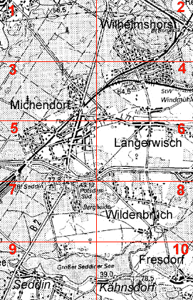 Übersichtskarte der Gemeinde Michendorf