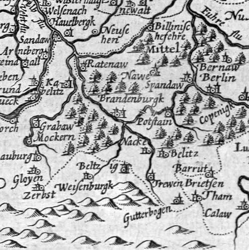 Karte von 1634