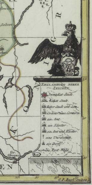 Karte nach 1724