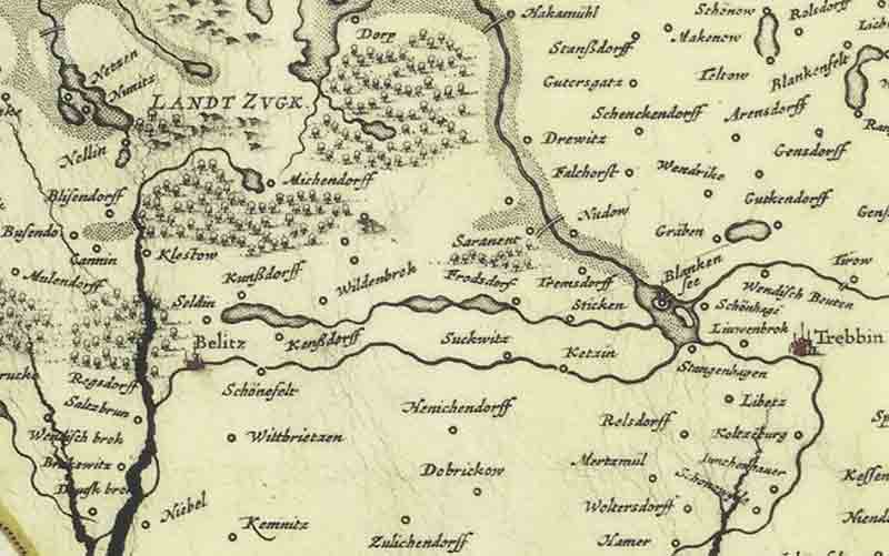 Karte von 1721