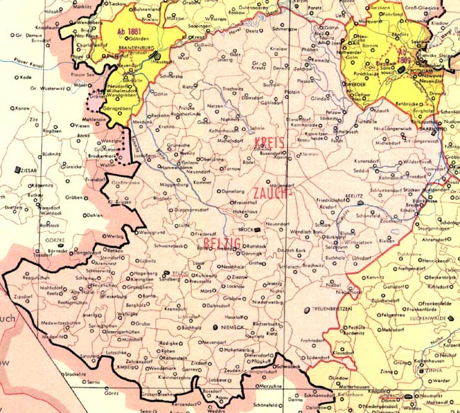 Der Kreis Zauche 1814 bis 1945
