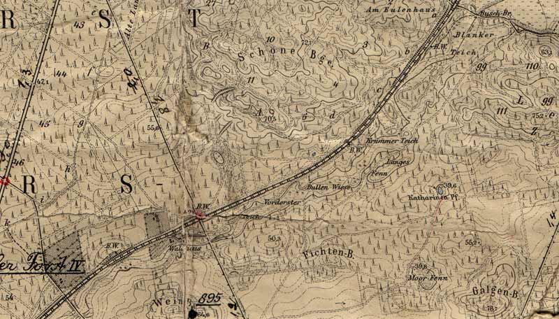 Wilhelmshorst 1901, Topographische Karte 1 : 25 000