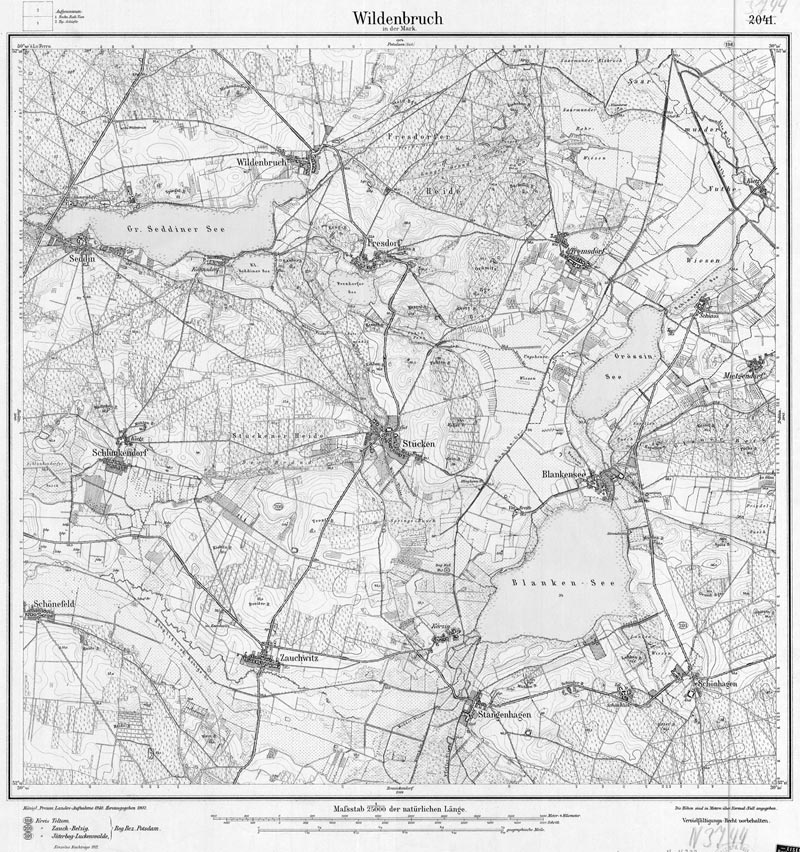 Blatt Wildenbruch 1911