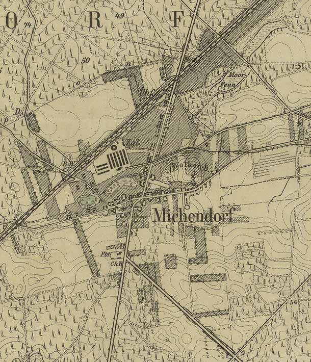 Topographische Karte 1 : 25 000, Ausschnitt Michendorf