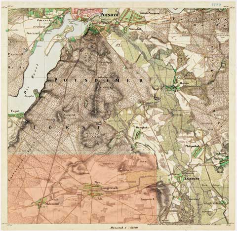 Michendorf und Langerwisch um das Jahr 1840